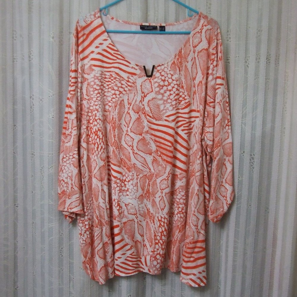 SUSAN GRAVER WEEKEND REPTILE DESIGN TUNIC